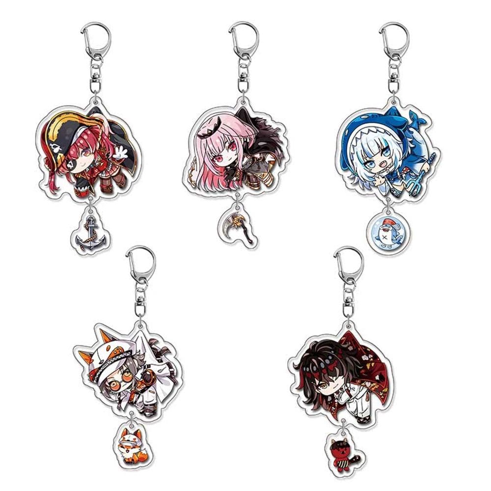 Chaveiro de acrílico Rainbow Society Virtual YouTuber Chibi C