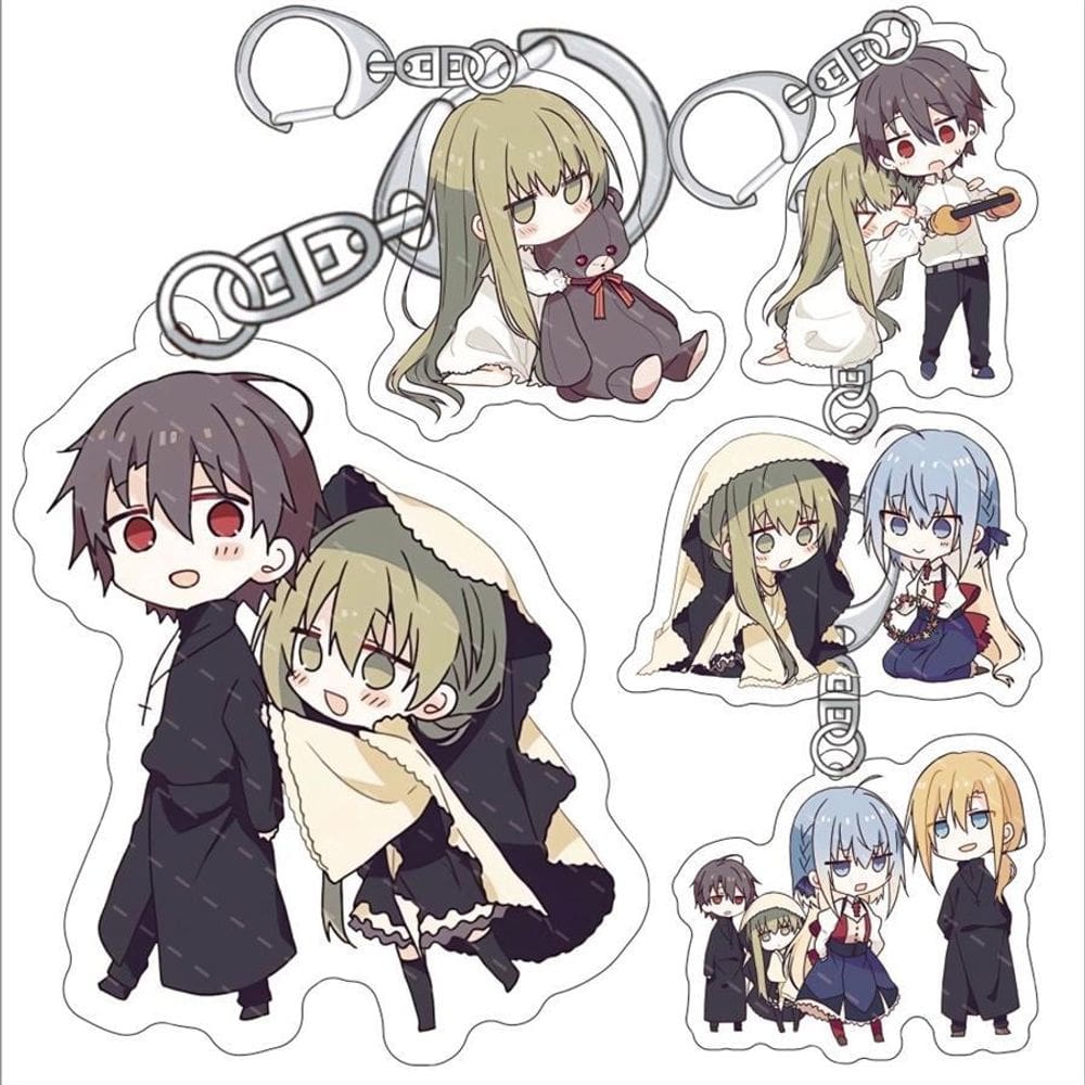 Conjunto de chaveiros de acrílico The White Holy Maiden and the Black Priest