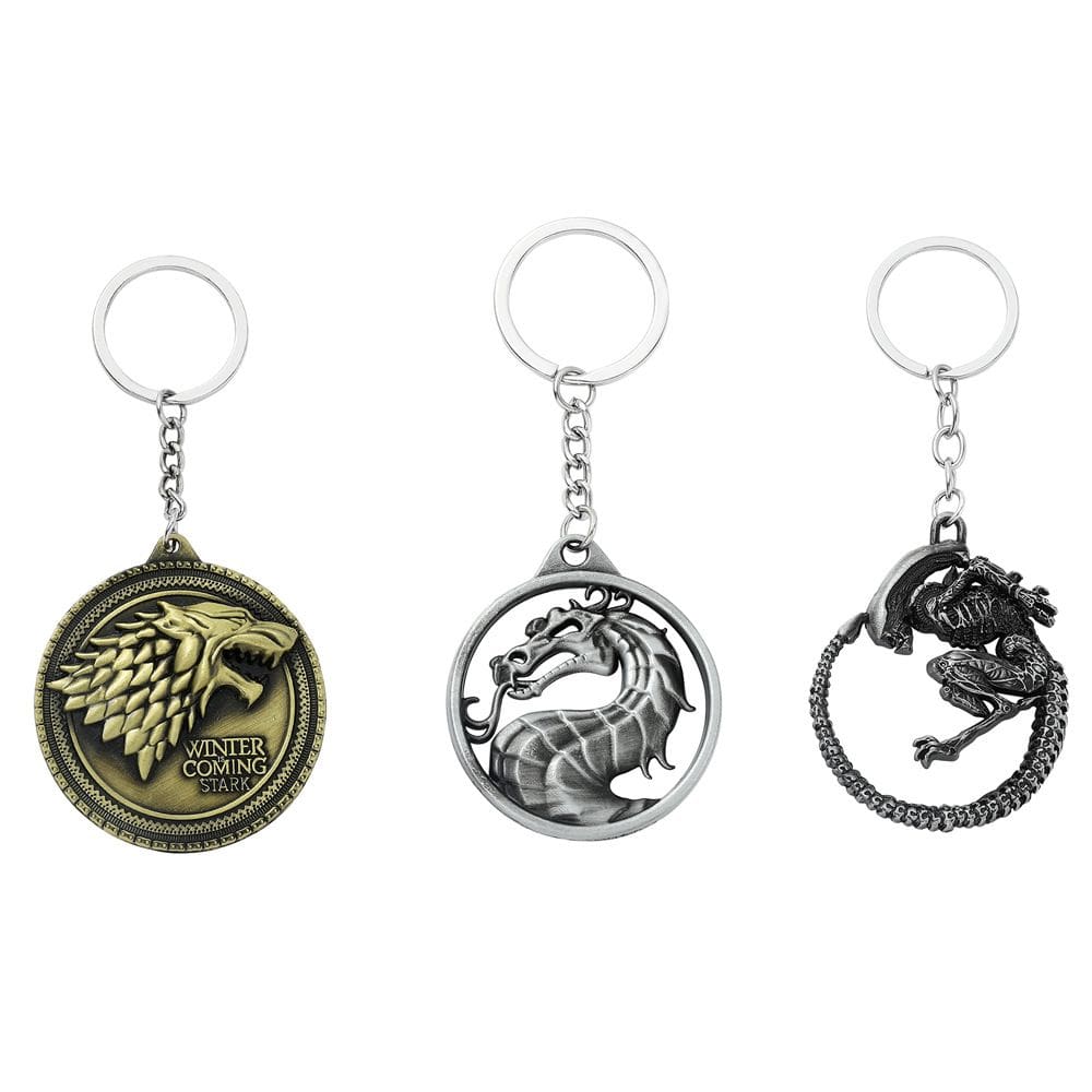 Chaveiro Game of Thrones Dragon Metal Alloy Chaveiro