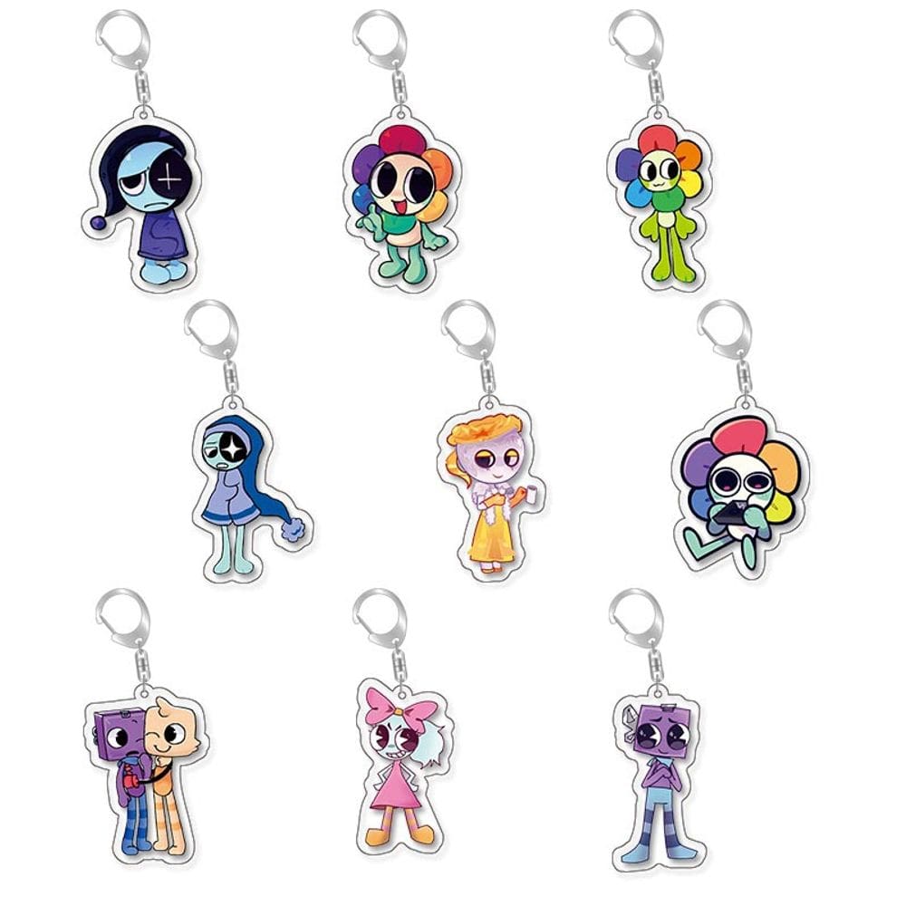 Conjunto de chaveiros Dandy`s World Plush Scraps and Characters