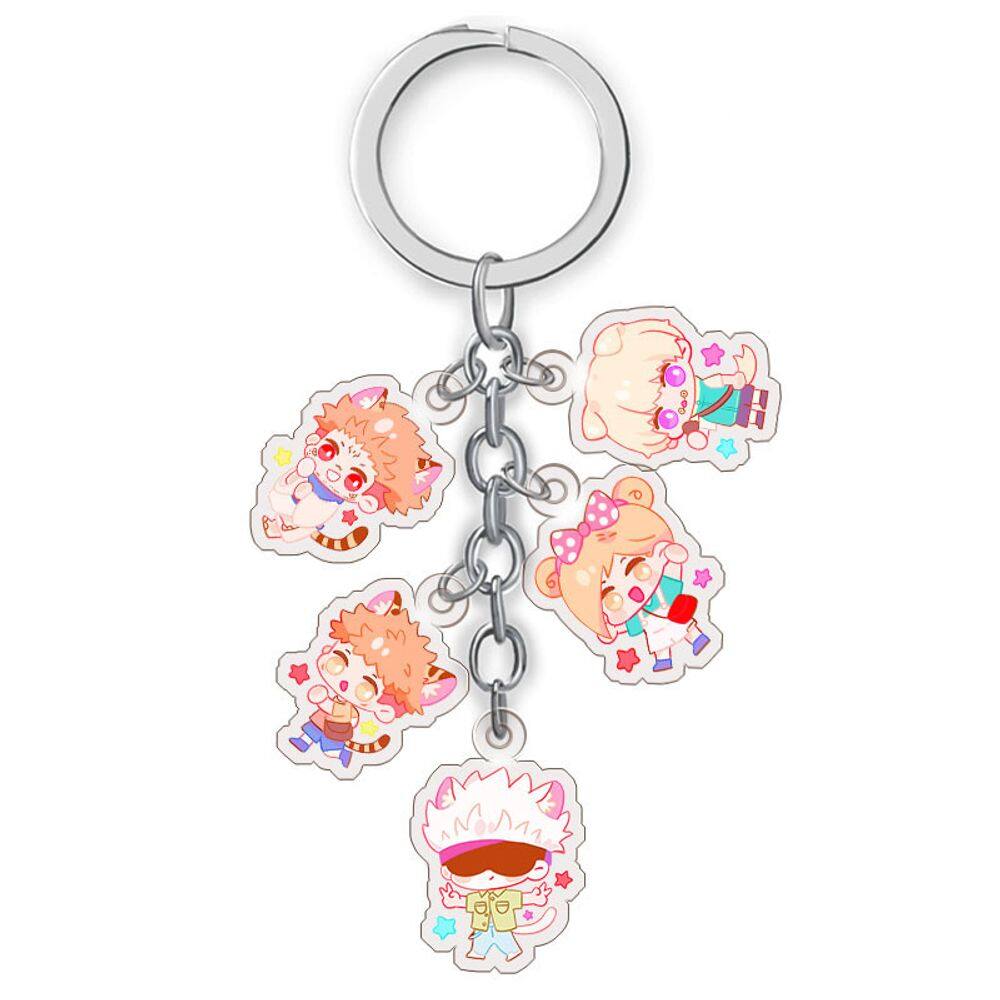 Chaveiro Jujutsu Kaisen Toge, Gojo, estilo Panda Chibi