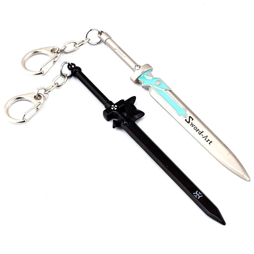 Chaveiro Sword Art Online Kirito & Asuna Sword Pingente