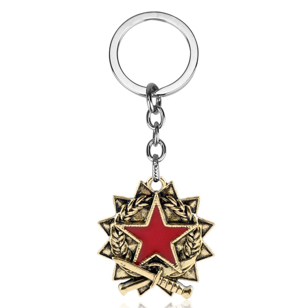 Chaveiro CSGO Terrorist T-Side Faction Emblema Metal Gold