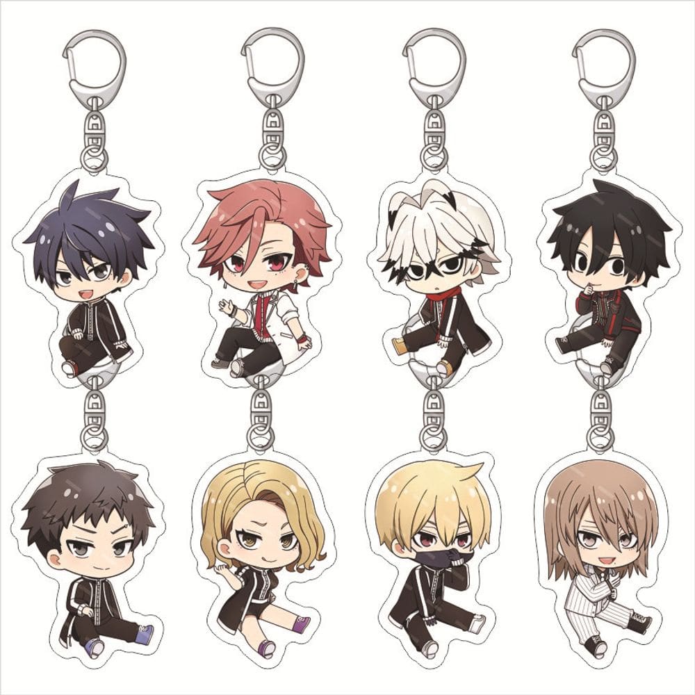 Conjunto de chaveiros Togen Ankoku em acrílico com personagens Chibi
