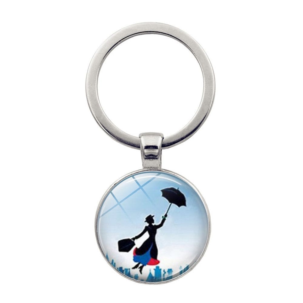 Chaveiro, chaveiro, design voador vintage, Mary Poppins