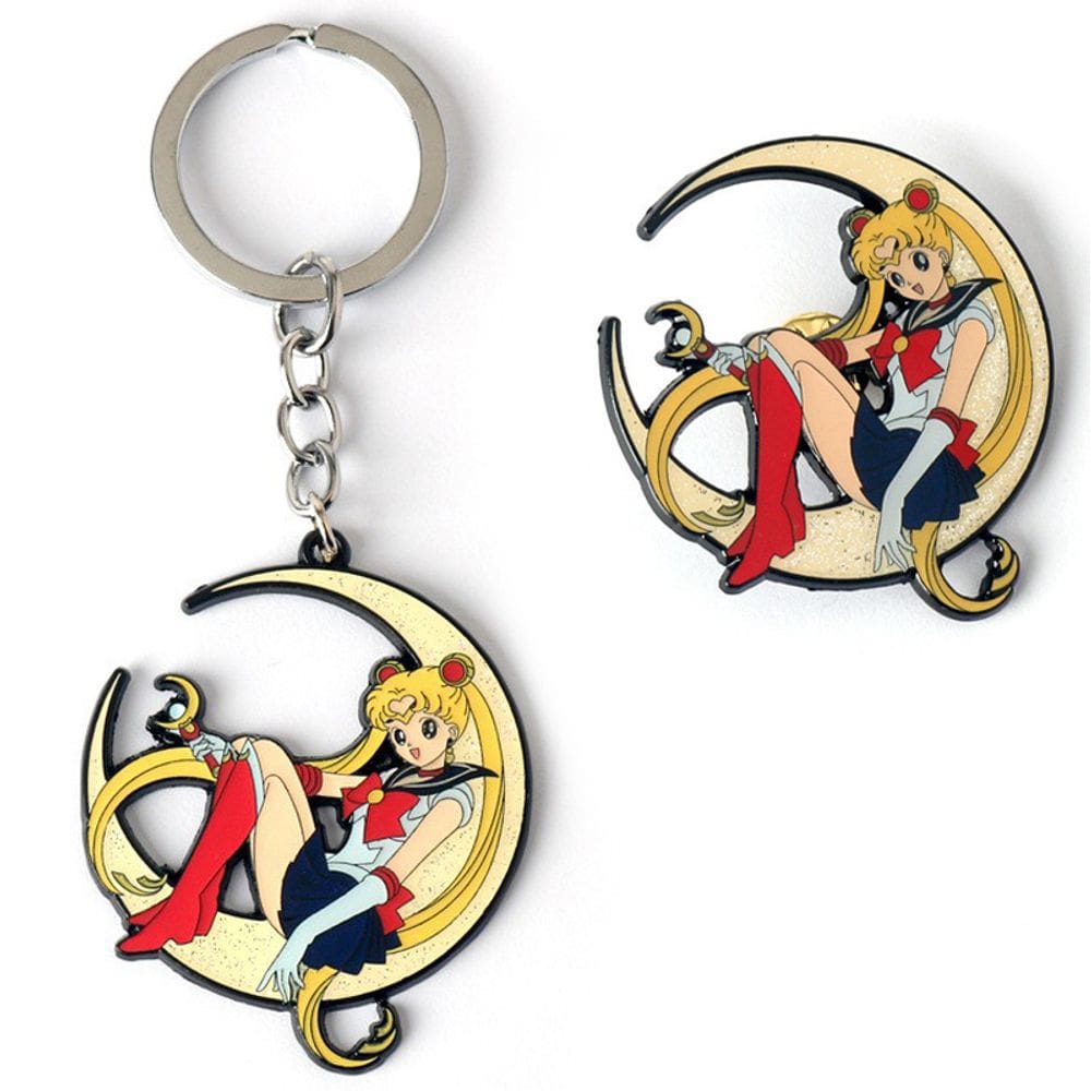 Pingente de chaveiro e colar Sailor Moon Usagi Tsukino