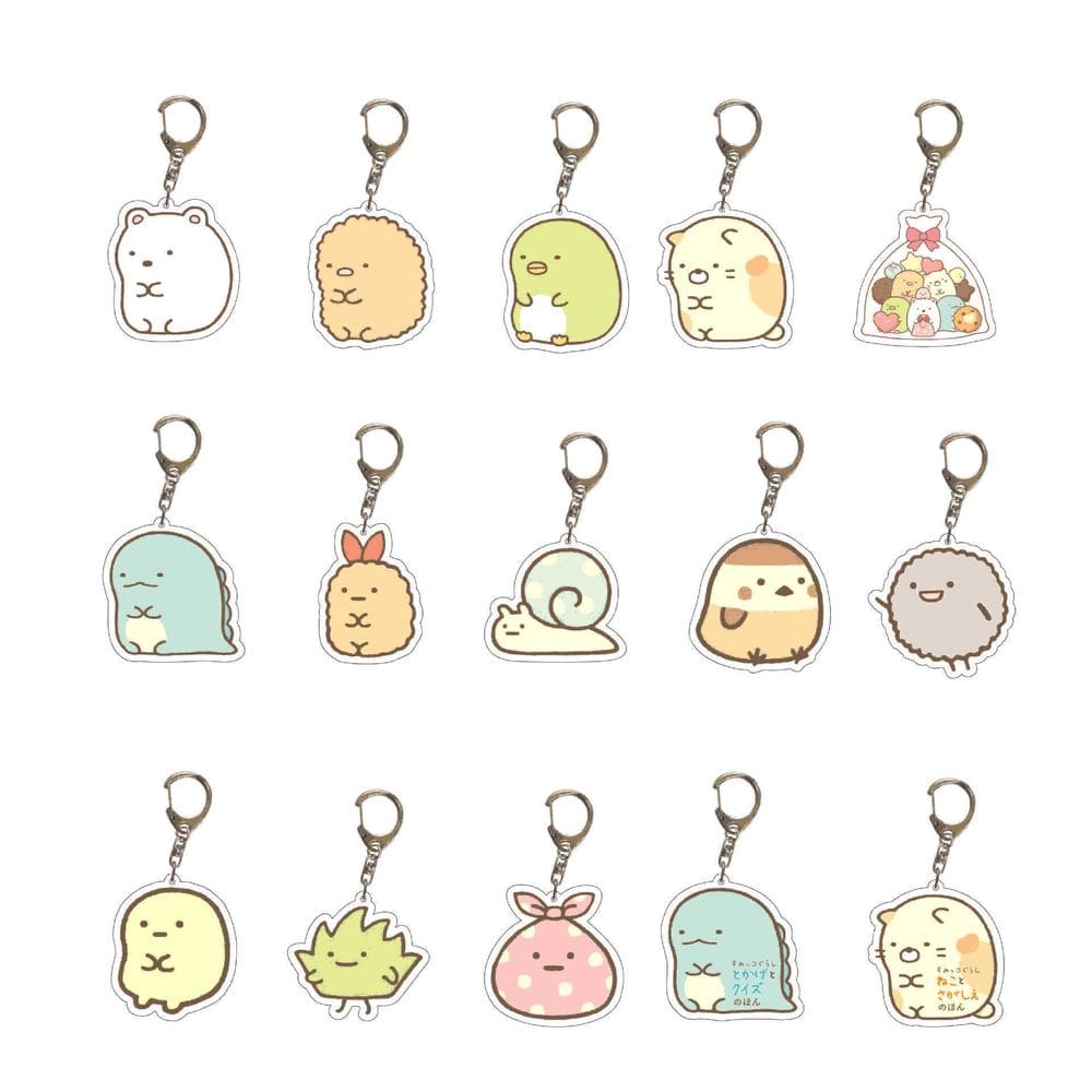 Chaveiro Sumikko Gurashi, acrílico, personagens fofos