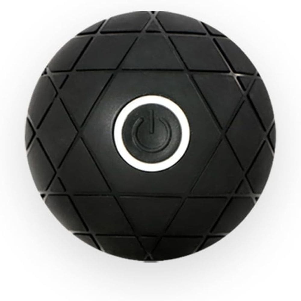 Bola de massagem vibratória com fáscia USB recarregável preta