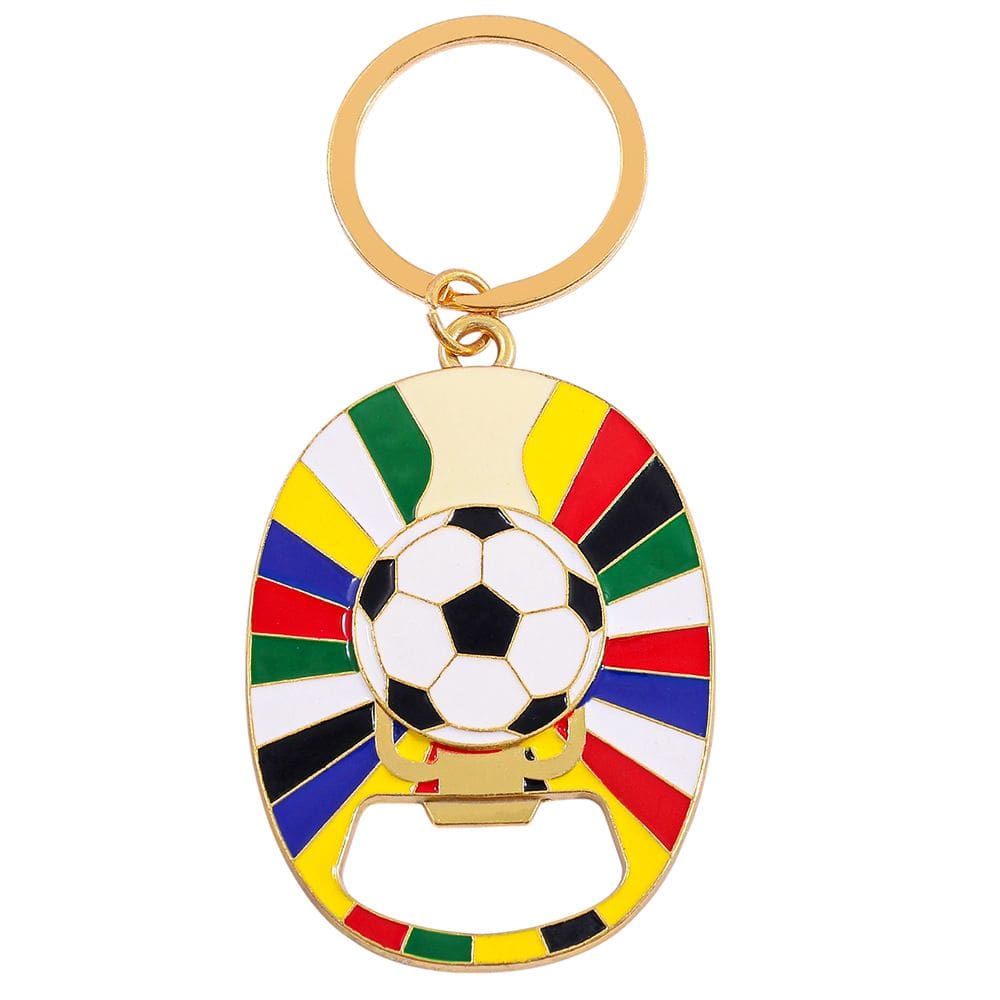 Chaveiro: bola de futebol da Copa Europeia de Futebol, liga de zinco