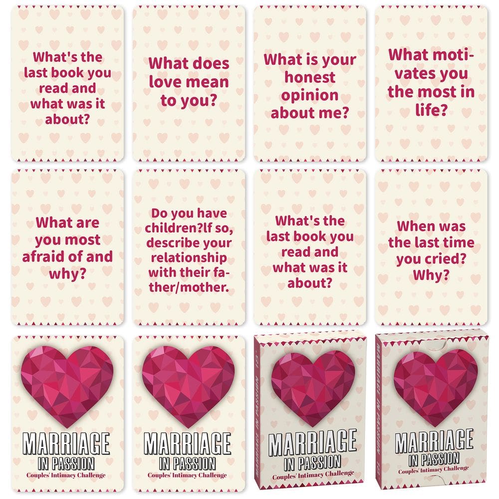 Jogo de cartas Casamento em casais apaixonados 50 cartas de amor