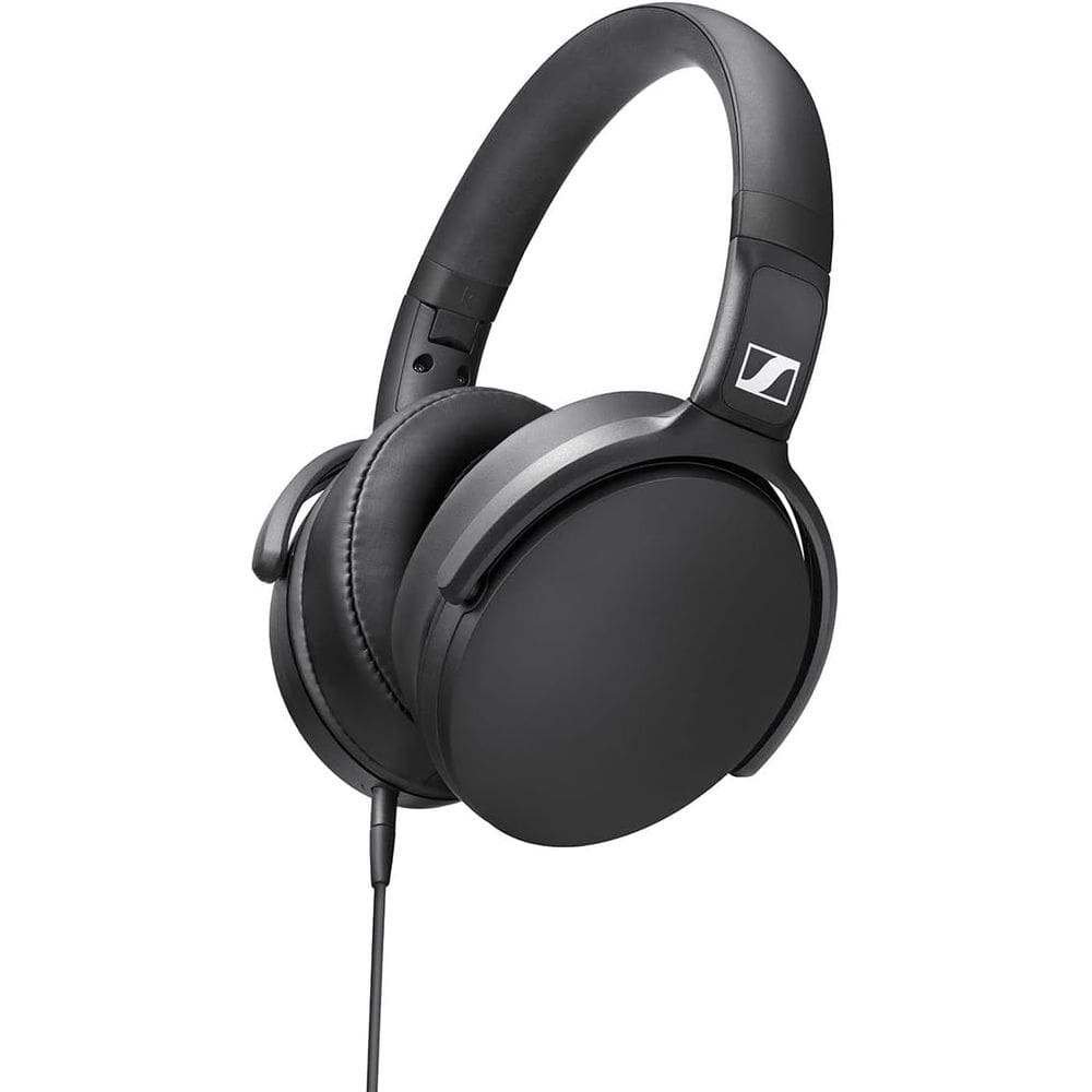 Fones de ouvido Sennheiser HD 400S Over-Ear com fio, pretos