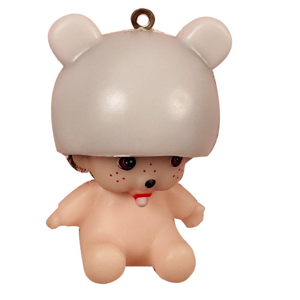 Chaveiro Monchhichi Panda Rhinestone Doll Car Accessory