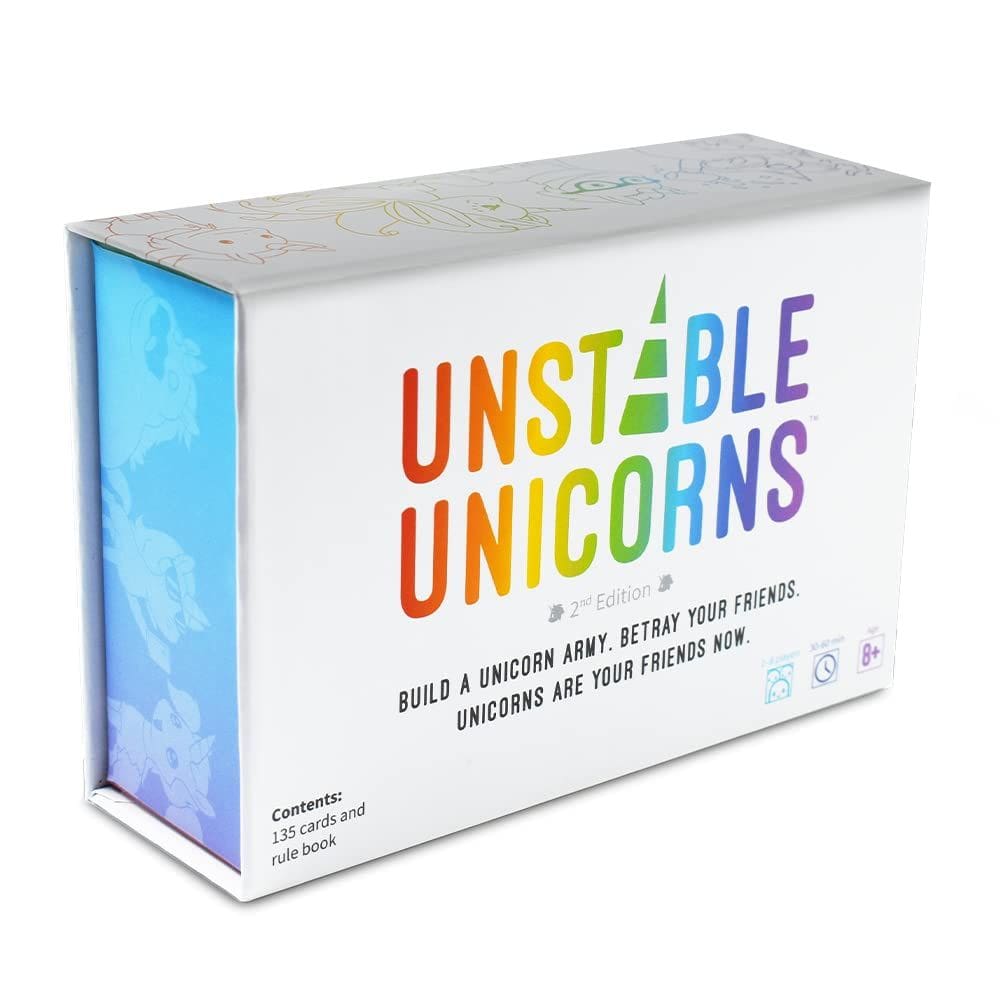Jogo de cartas Unstable Games Unstable Unicorns para adultos e adolescentes