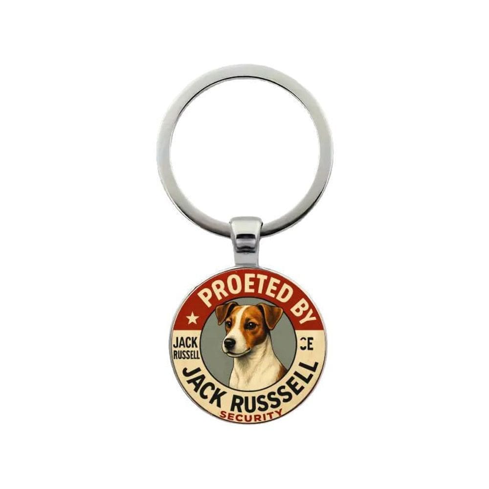 Chaveiro com pingente Jack Russell Security Dog Chaveiro