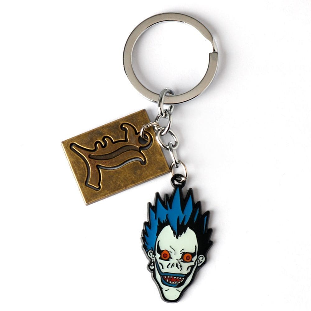 Chaveiro Death Note Ryuk com pingente em letra L