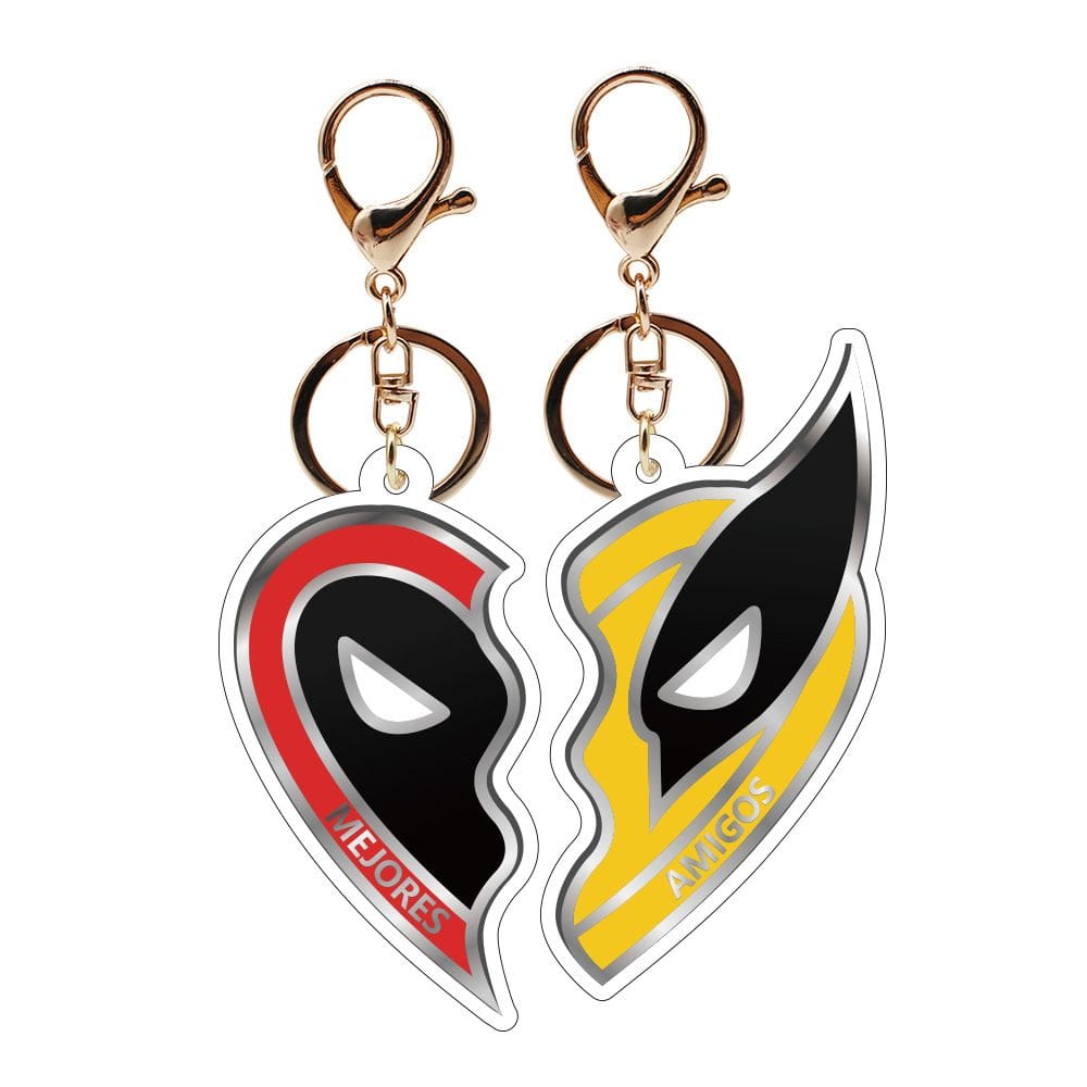 Chaveiro acrílico Deadpool 3 Wolverine Best Friends