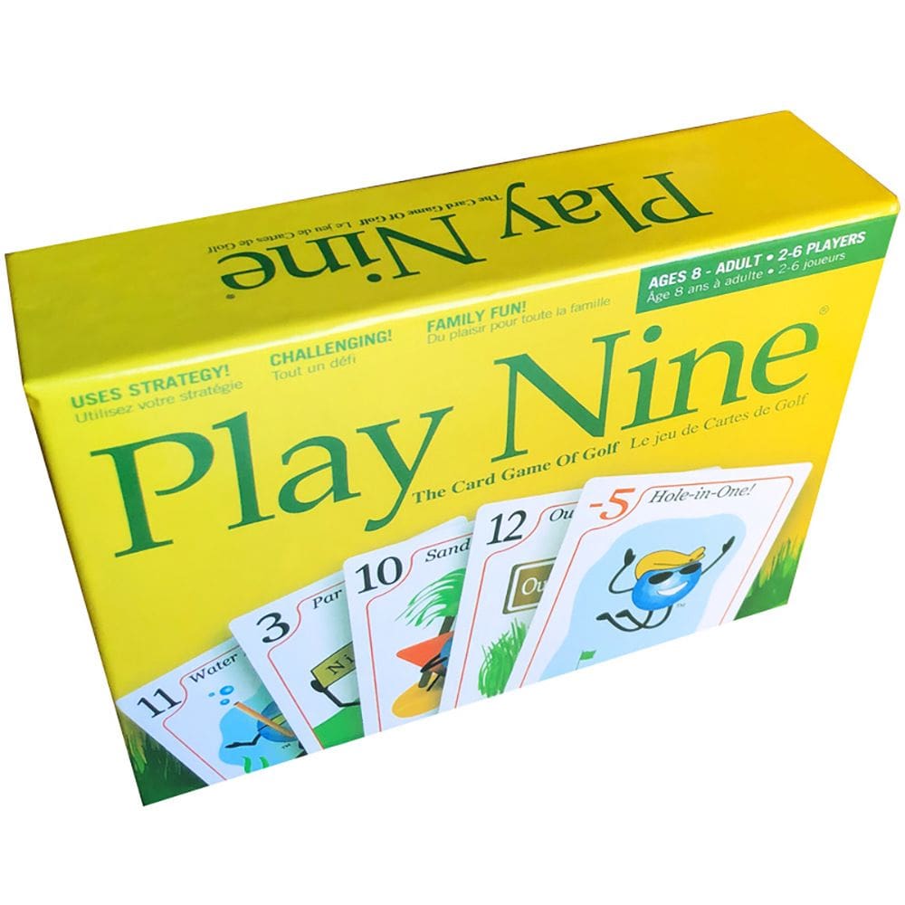 Jogo de cartas Play Nine Golf Family Strategy Party com 50 cartas