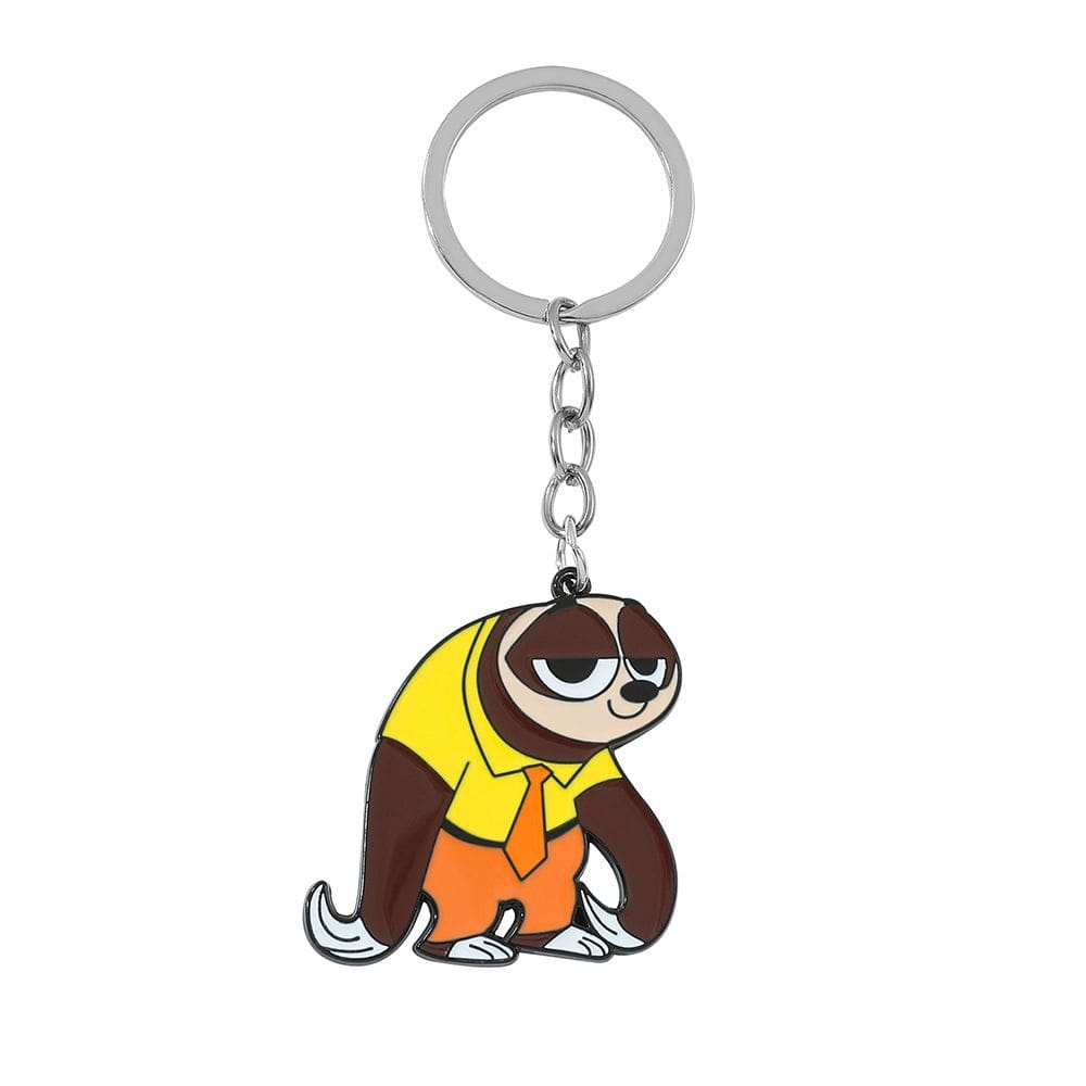 Chaveiro Zootopia Flash Sloth Movie Chaveiro de metal esmaltado