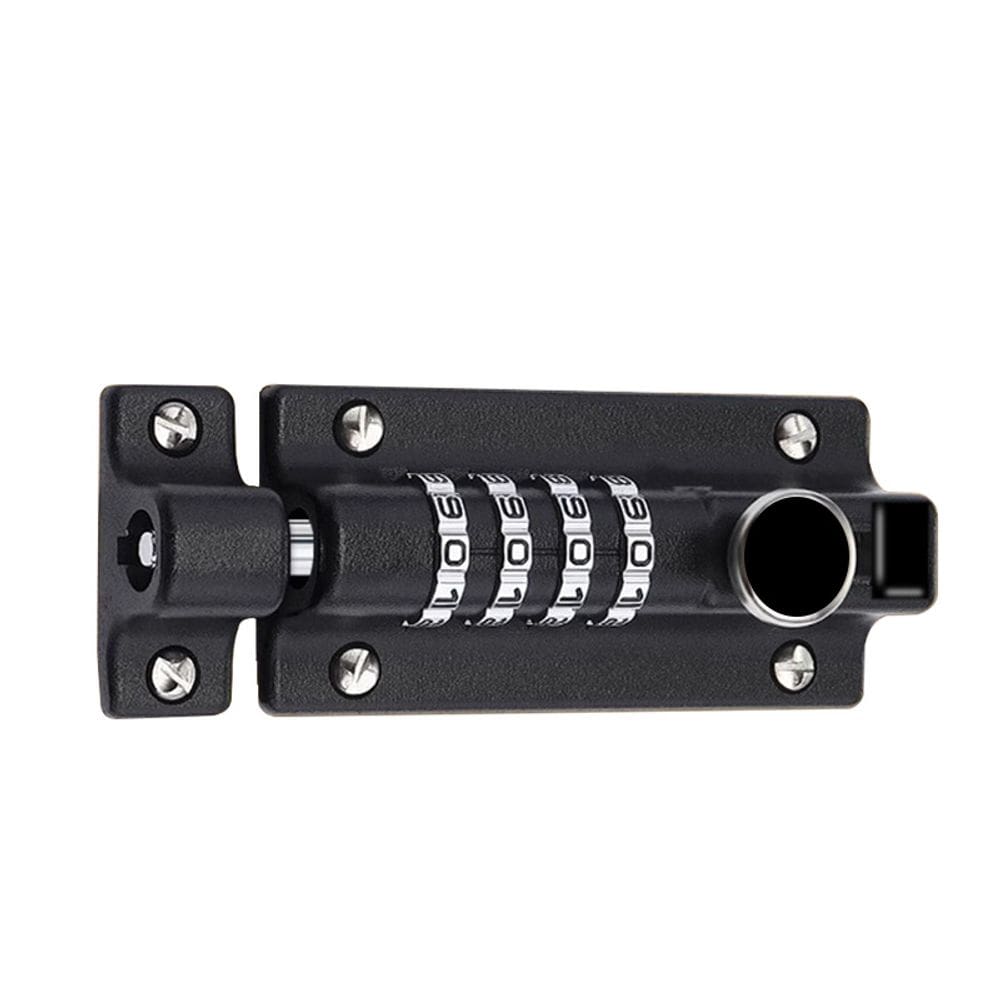 Fechadura combinada à prova d`água para portas grandes, preta