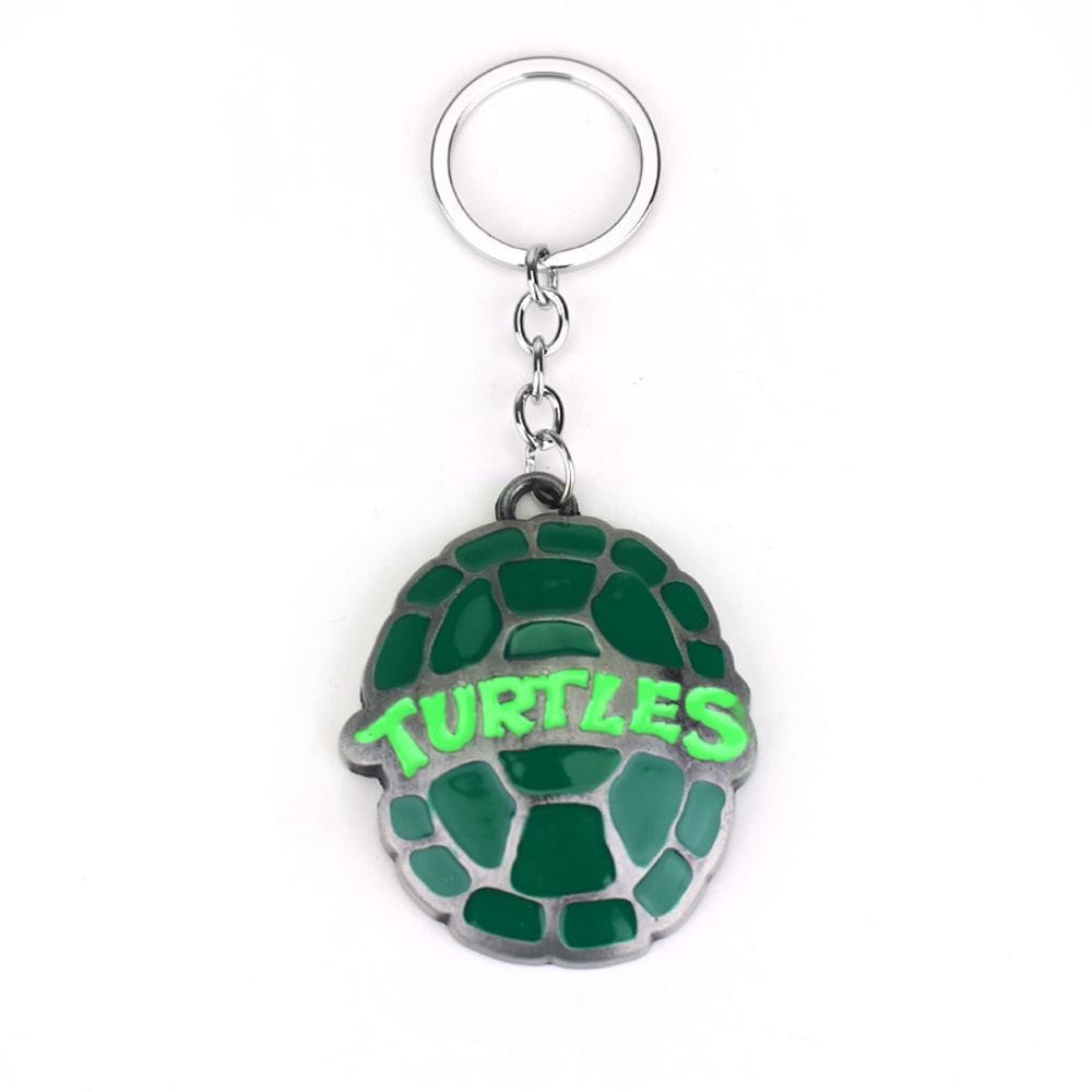 Chaveiro Ninja Turtles Green Turtle Shell Chaveiro de metal