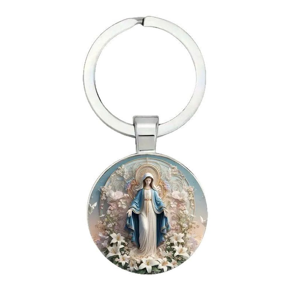 Chaveiro com pingente Chaveiro Sacred Heart of Maria para Collec
