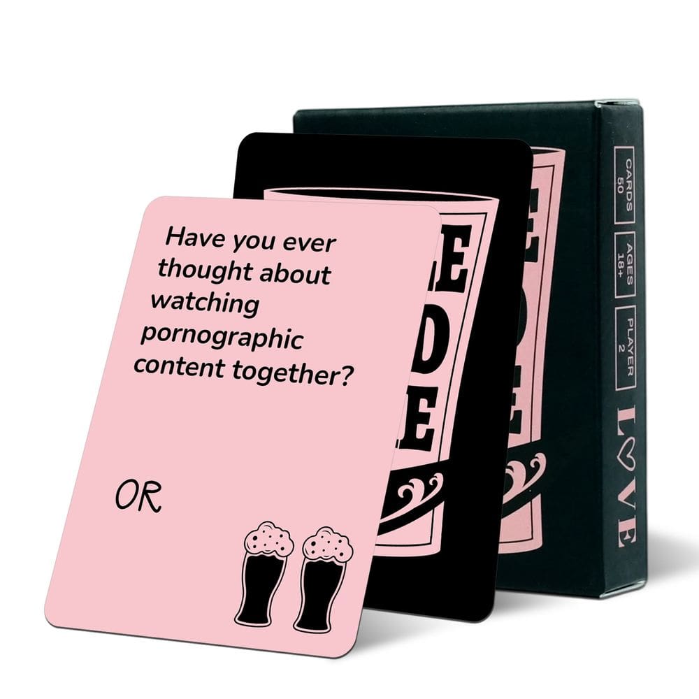 Jogo de cartas de conversação para casais e diversão noturna