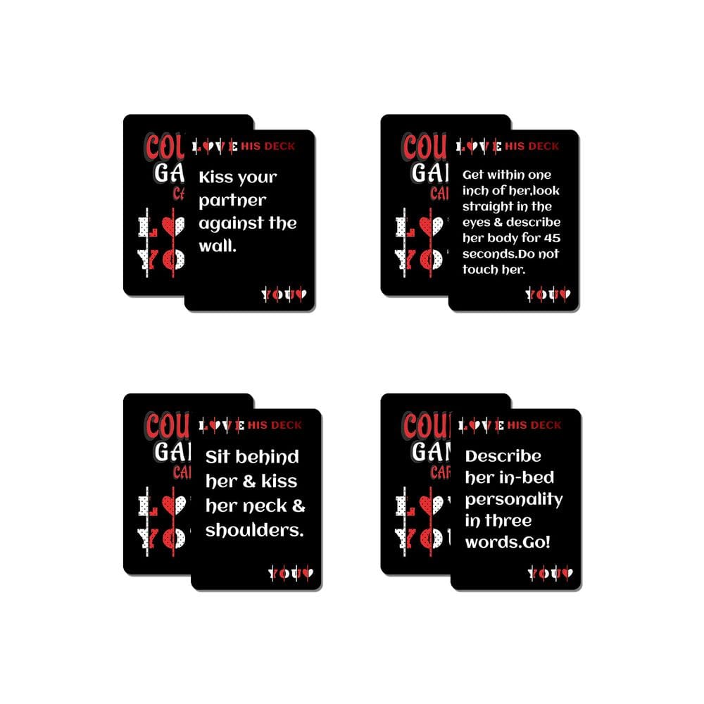 Jogo de cartas Couples Date Night 50 Romantic Challenge Cards