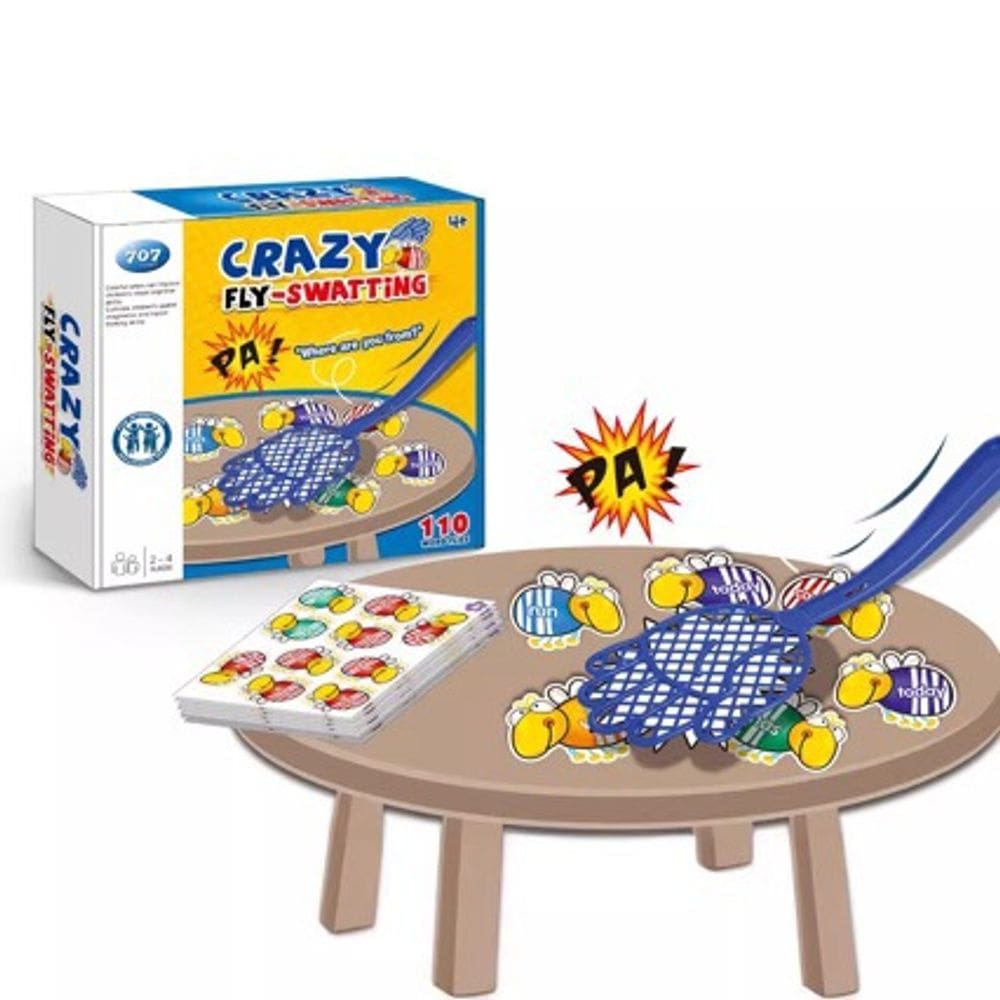 Jogo de cartas Crazy Fly-Swatting para diversão em família e festas