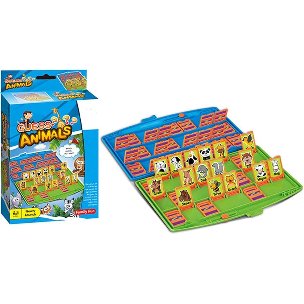 Jogo de cartas familiar interativo para dois jogadores Guess Animals