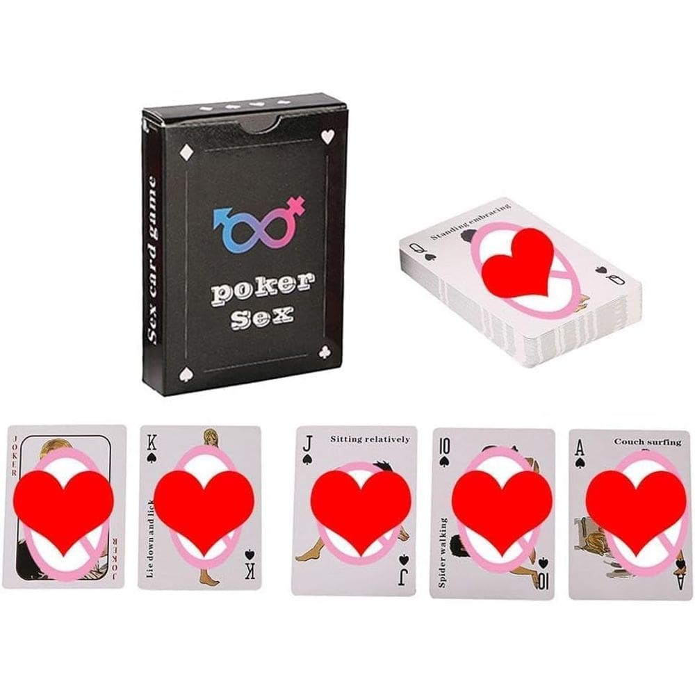 Jogo de cartas, pôquer, sexo, divertido e picante para casais