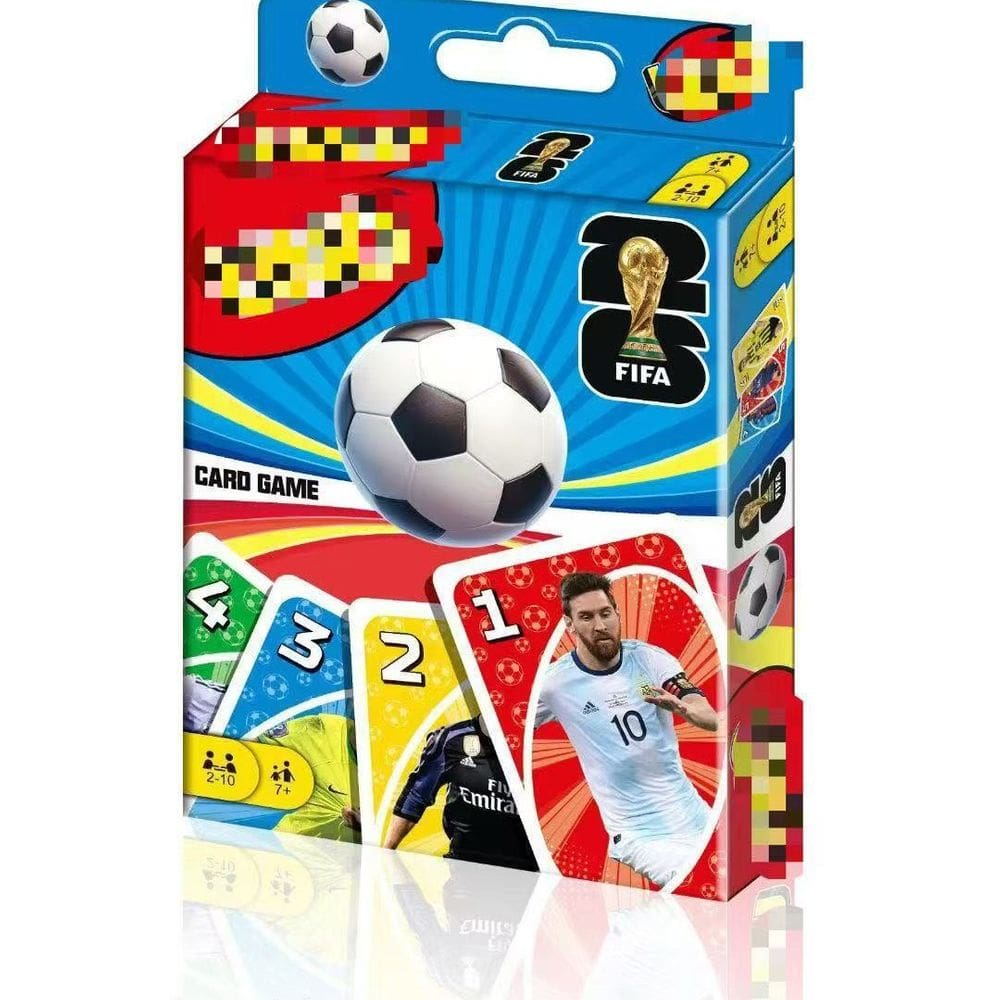 Jogo de cartas: tema de futebol para crianças, festa em família, noite de jogos