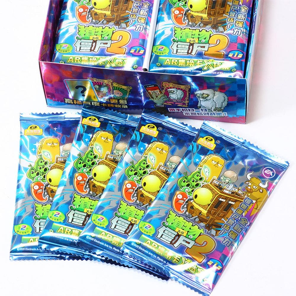 Conjunto de cartas colecionáveis Plants vs Zombies 2 - 240 cartas