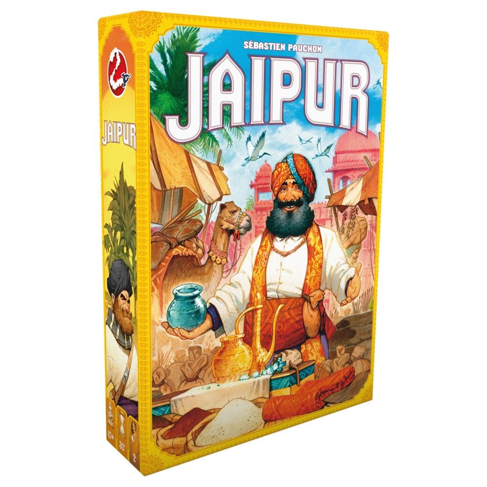 Jogo de tabuleiro Jaipur New Edition Strategic Trading para 2 jogadores