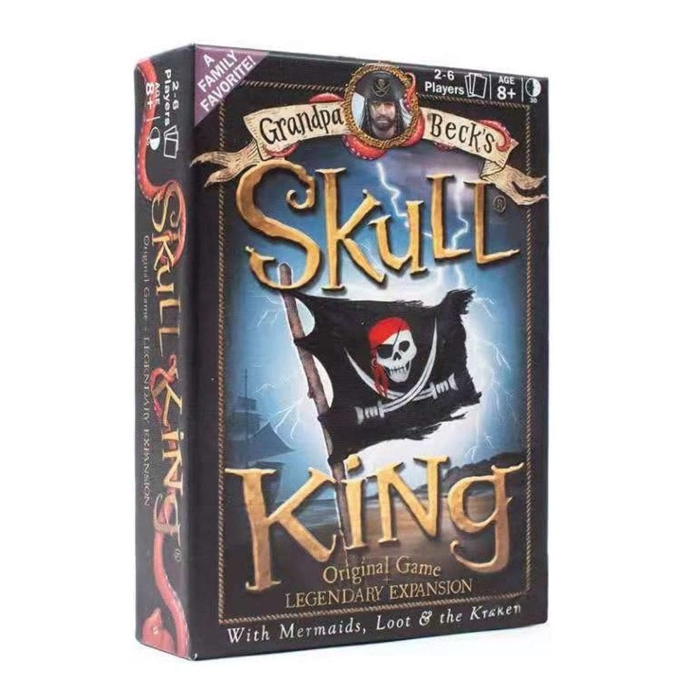 Jogo de cartas Skull King Pirate Theme Family Night com 50 cartas
