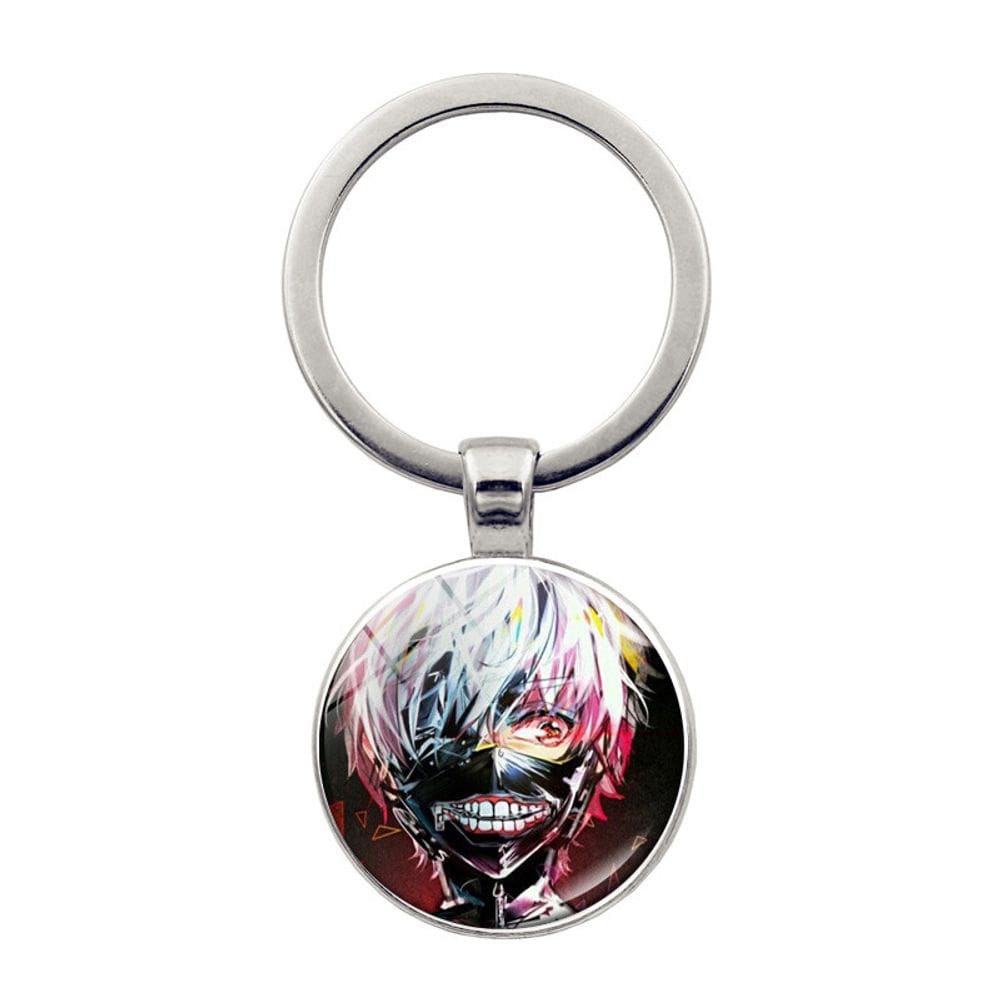 Chaveiro Tokyo Ghoul Ken Kaneki, acessório com pingente de anime