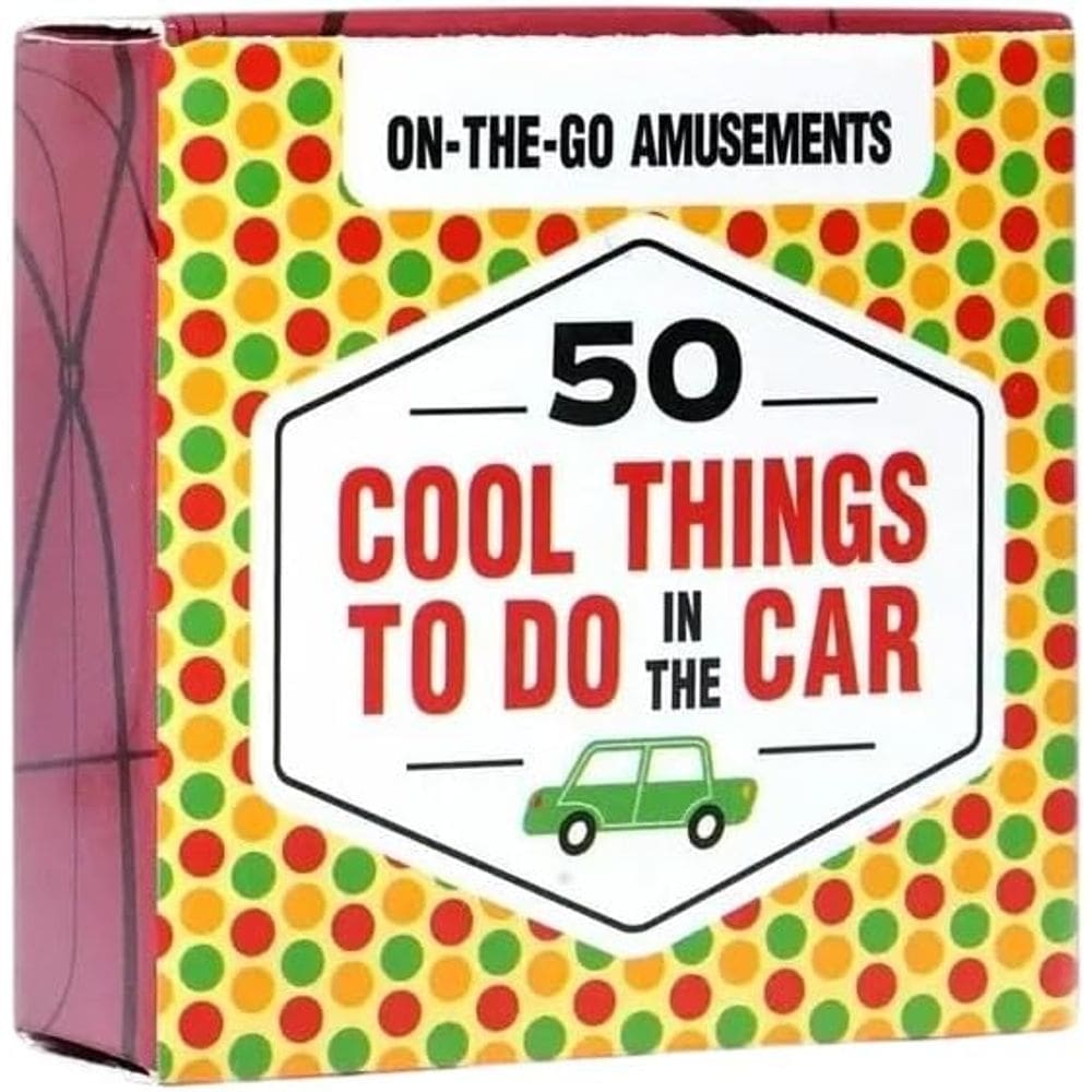 Jogo de cartas 50 coisas legais para fazer no carro para crianças e adultos