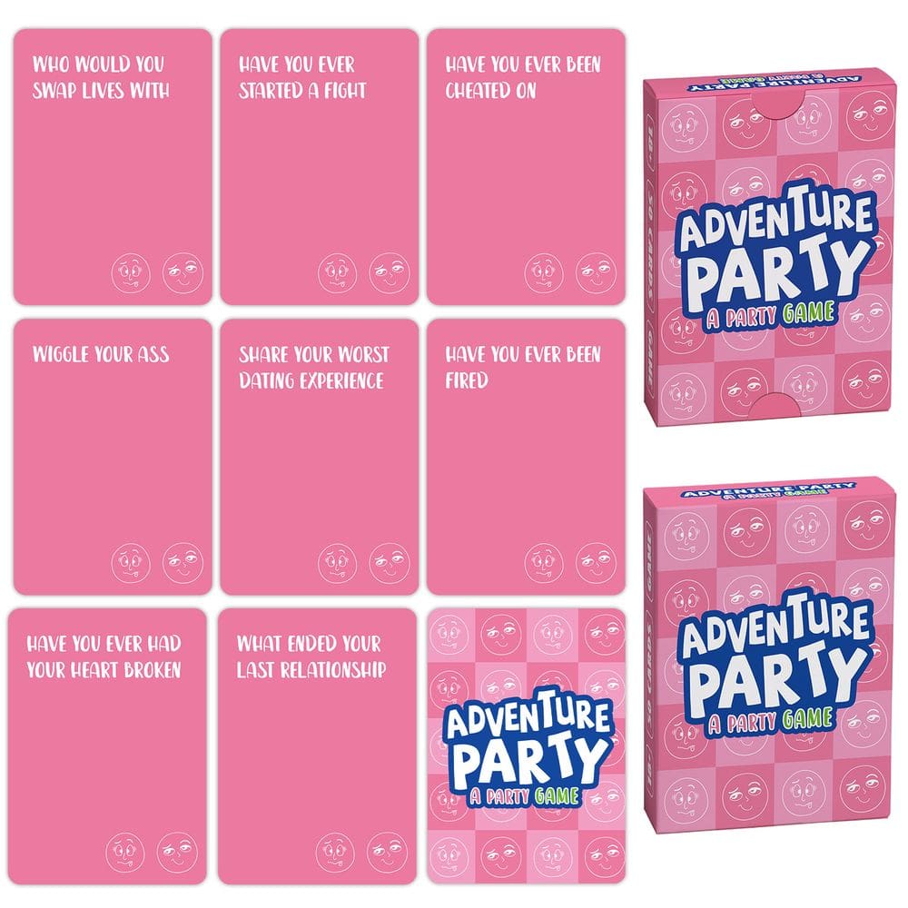 Cartões de jogo Adventure Party Cartões engraçados para festas para adultos x50