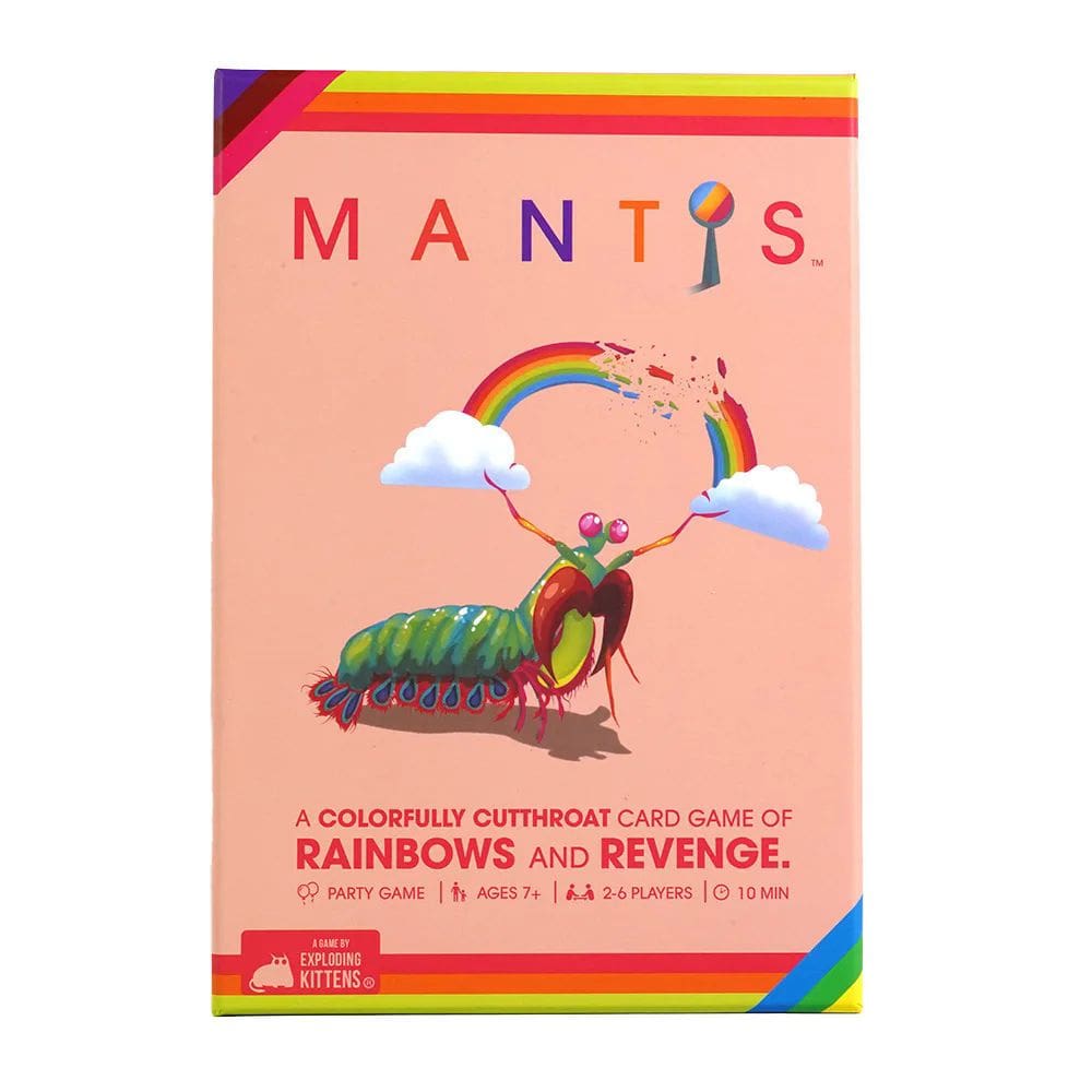 Jogo de cartas Mantis Fun Party para 2 a 6 jogadores com mais de 7 anos