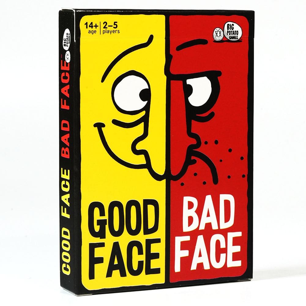“GOOD FACE, BAD FACE - Divertido jogo de cartas de festa para 2 a 5 jogadores”