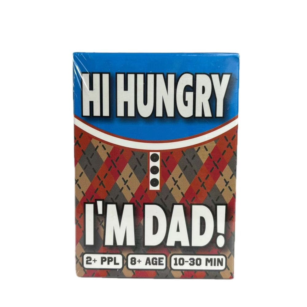 Jogo de cartas Hi Hungry I`m Dad Funny Family Party Kids Blue