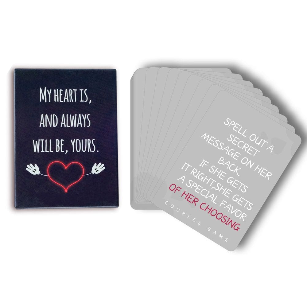 Jogo de cartas para casais bebendo Romantic Date Night 50 Cards