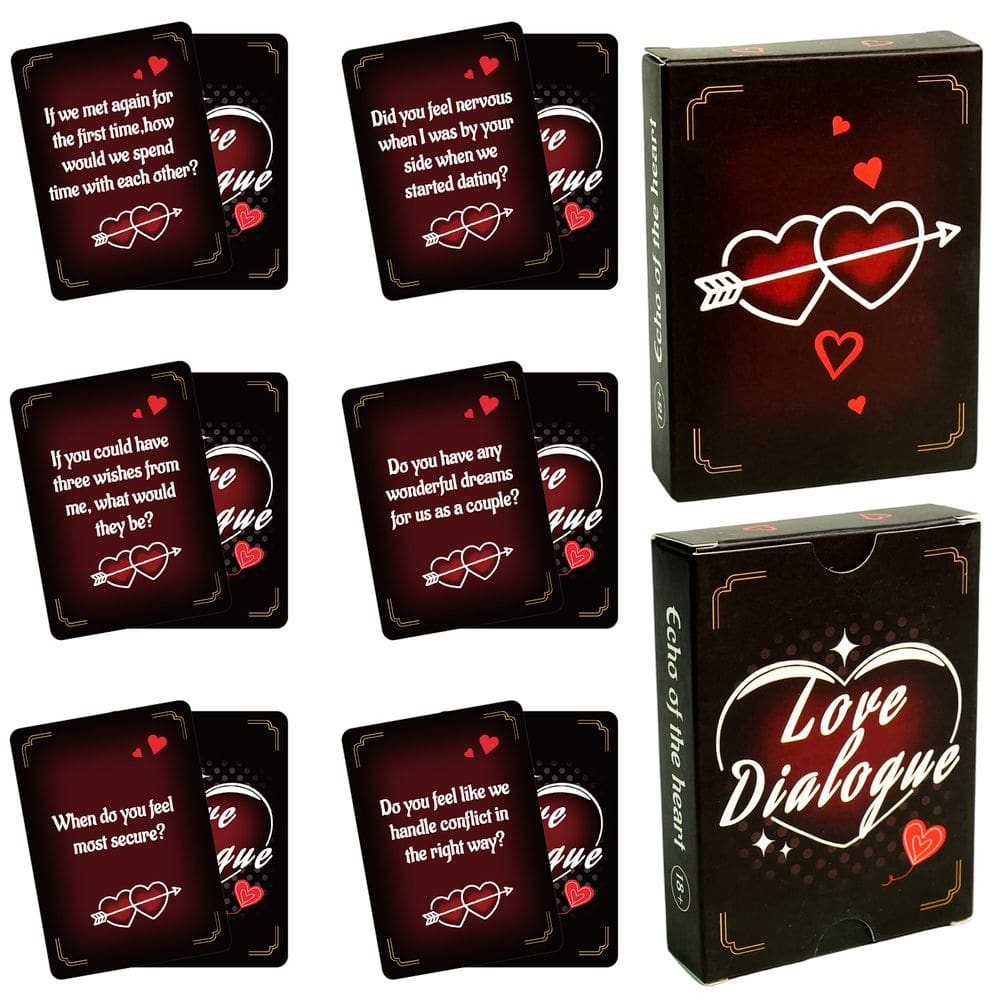 Jogo de cartas para casais Love Dialogue 50 perguntas românticas