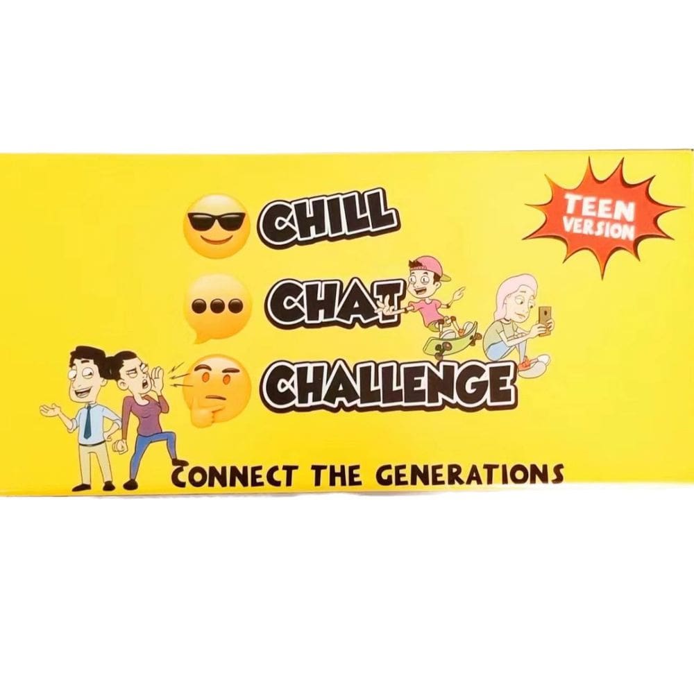 Jogo de cartas de festa Chill Chat Challenge Teen Conversation