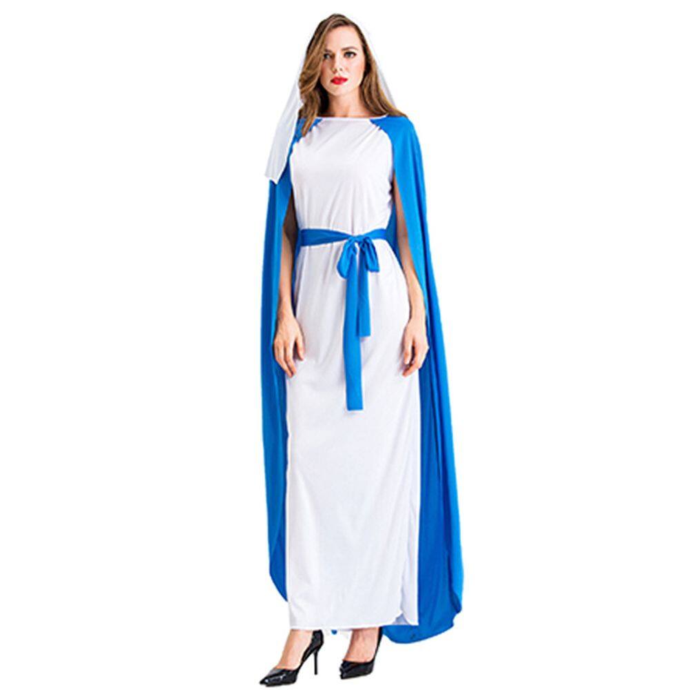Traje de Halloween, mitologia nórdica grega, vestido da deusa Maria