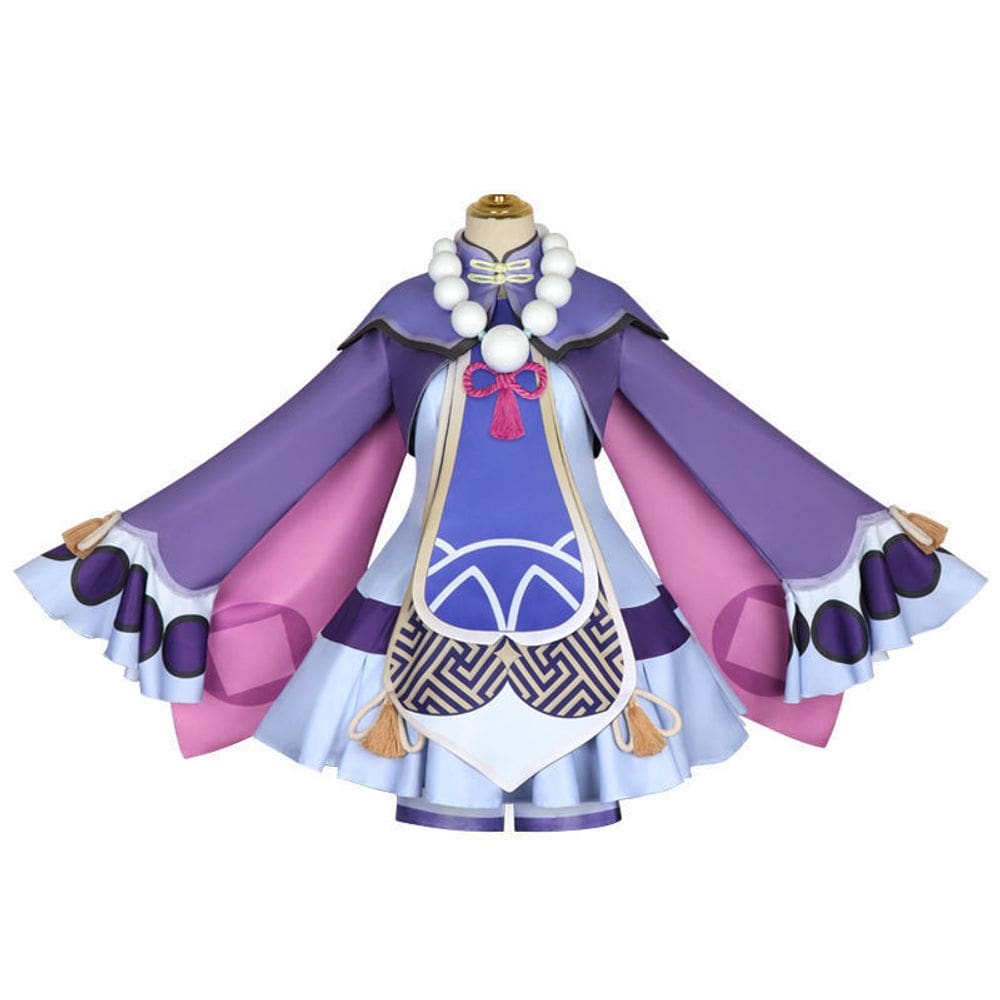 Fantasia de cosplay e roupa de vestir Genshin Impact Qiqi Anime