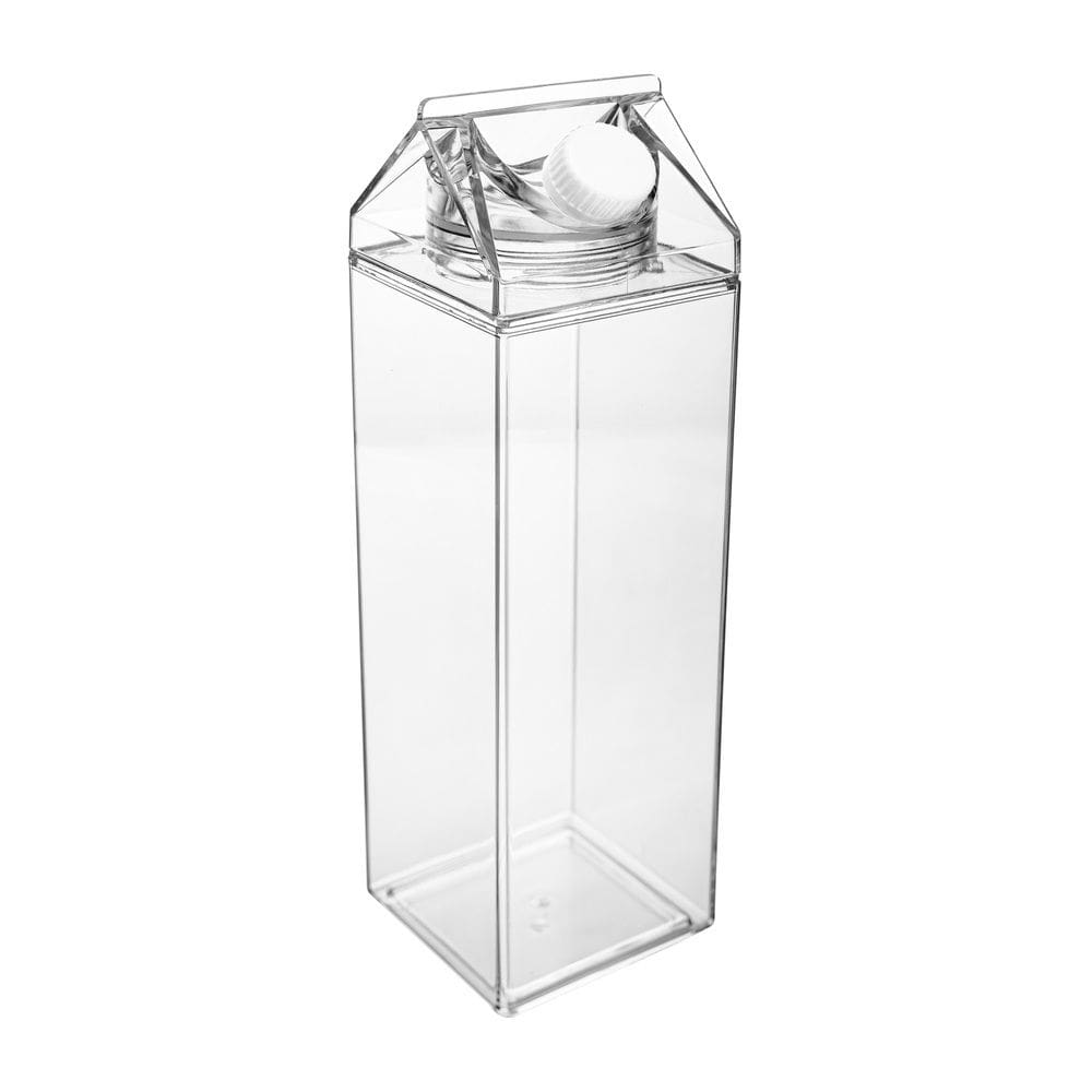 Garrafa C/Formato de Caixa de Leite/Suco em Poliestireno C/Tampa Plástica My Box 1 Litro Lyor