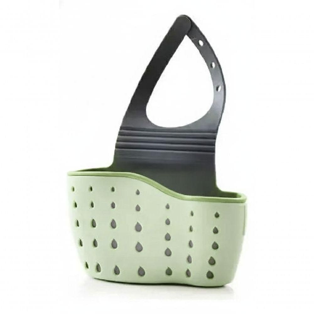 Alça Para Torneira Verde, Organizador De Pia, Cesto, Escorredor, Duplo, Para Esponja, Escova - Wm