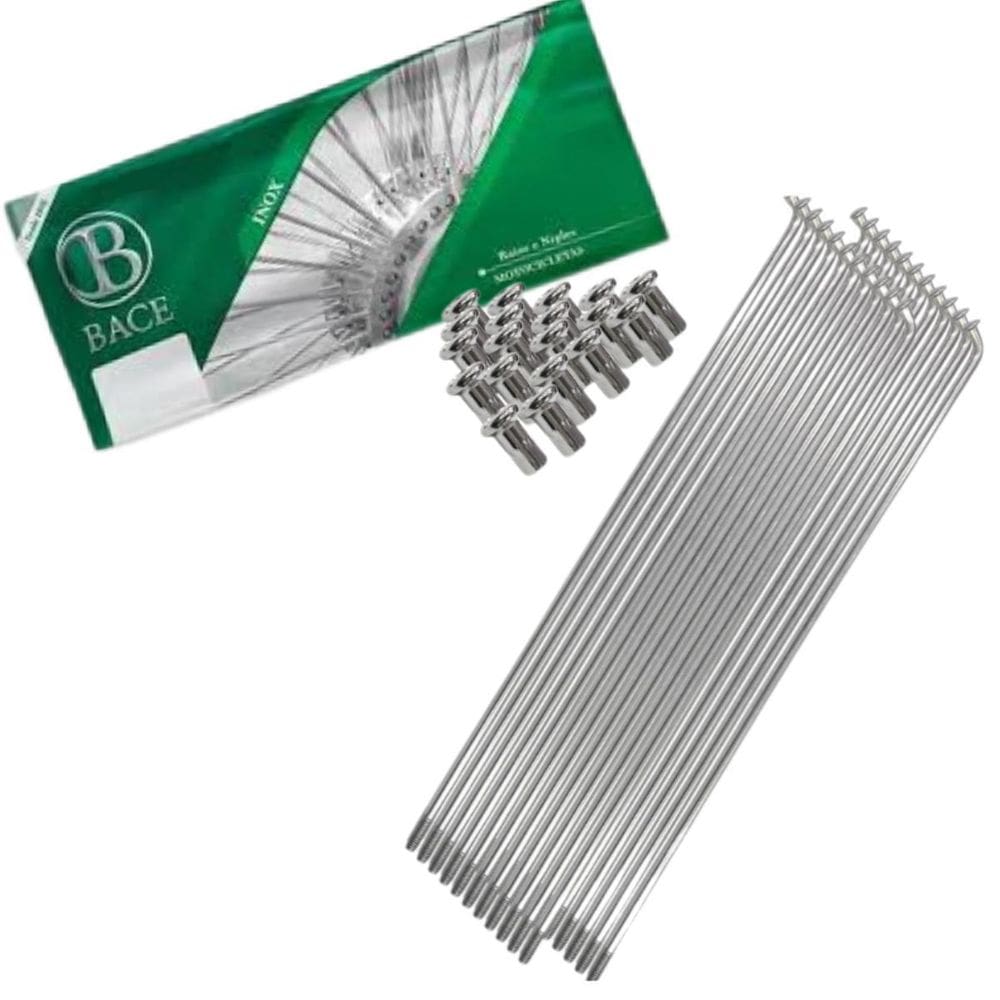 Jogo Raio Inox Traseiro Nx4 Falcon 3,5mm Freio A Disco Bace