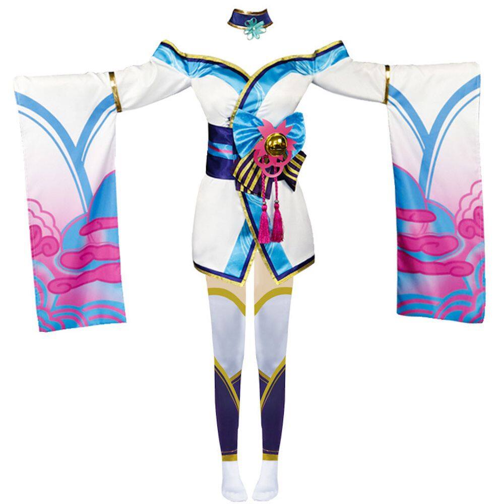 Traje de cosplay de anime da League Spirit Blossoms Halloween Outf