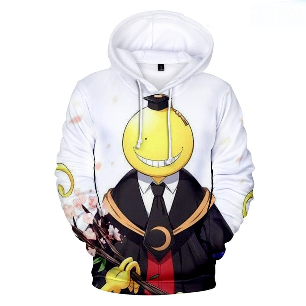 Pulôver de anime com capuz com estampa 3D Assassinations Classrooms Lo